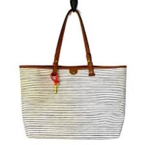 Fossil Rachel striped tote